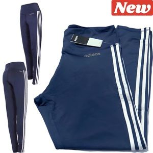 🆕 Adidas High waisted Trio training pants Navy
